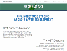 Tablet Screenshot of kickinglettuce.com